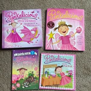 4 pinkalicious books- 1 book has 6 stories in it.